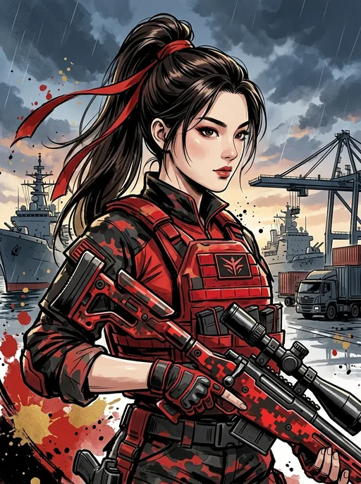 孫尚香 現代版(女狙擊手)